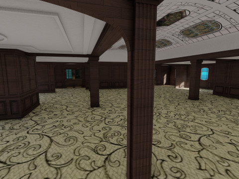 Lusitania with interior 3D Модель