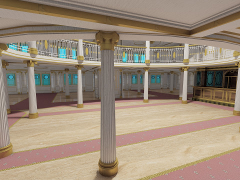 Lusitania with interior 3D Модель