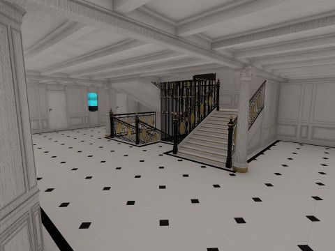 Lusitania with interior 3D Модель