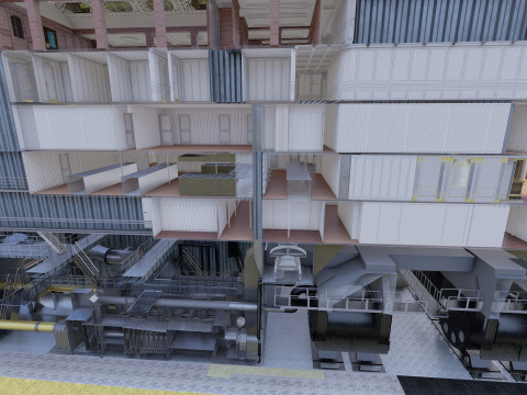 Lusitania with interior 3D Модель