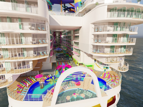 Icon of the Seas with full interior 3D Model