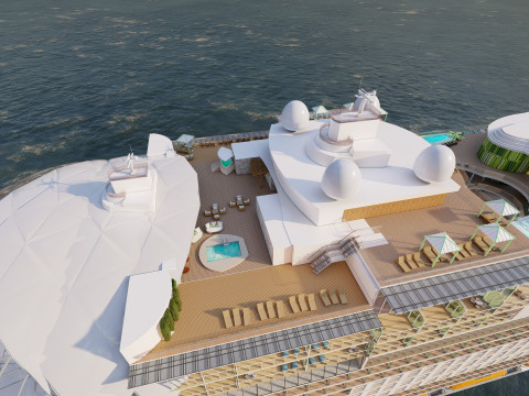 Icon of the Seas with full interior 3D Model