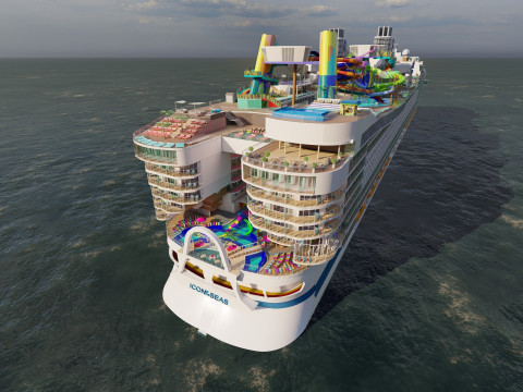 Icon of the Seas with full interior 3D Model