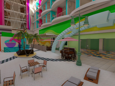 Icon of the Seas with full interior 3D Model
