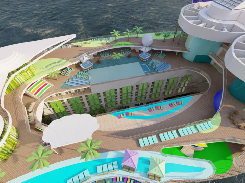 Icon of the Seas with full interior 3D Model