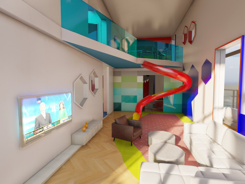Icon of the Seas with full interior 3D Model