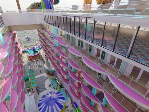 Icon of the Seas with full interior 3D Model