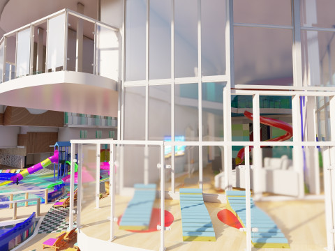 Icon of the Seas with full interior 3D Model