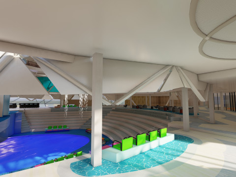Icon of the Seas with full interior 3D Model