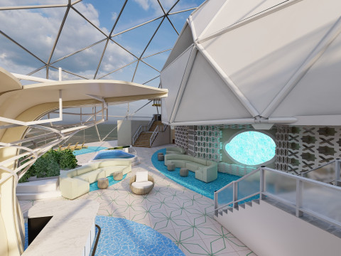 Icon of the Seas with full interior 3D Model