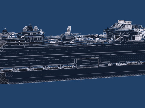 Icon of the Seas with full interior 3D Model