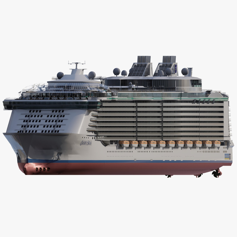 Oasis of the Seas with full interior 3D मॉडल .c4d .max .obj .3ds .fbx .stl .blend 