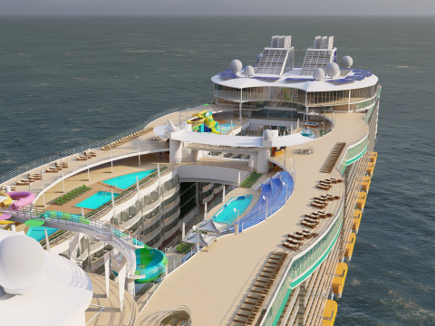 Oasis of the Seas with full interior 3D मॉडल