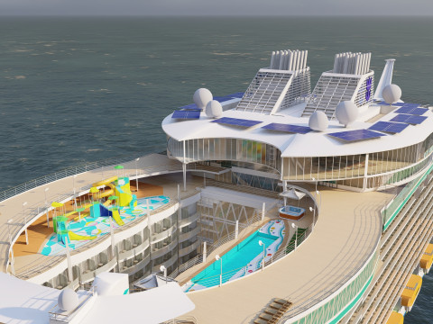 Oasis of the Seas with full interior 3D मॉडल