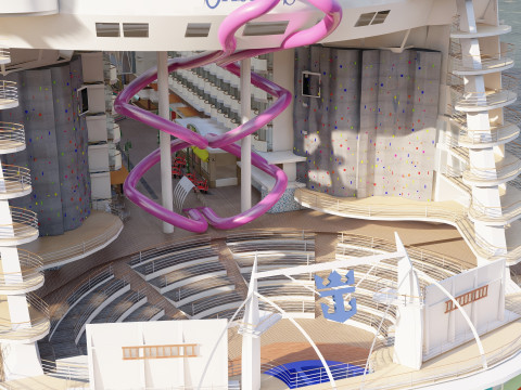 Oasis of the Seas with full interior 3D मॉडल