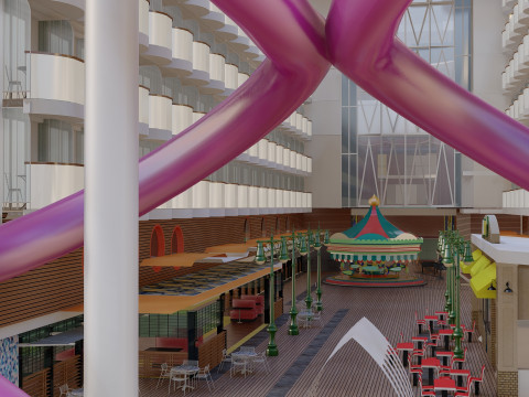 Oasis of the Seas with full interior 3D मॉडल