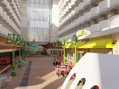 Oasis of the Seas with full interior 3D मॉडल