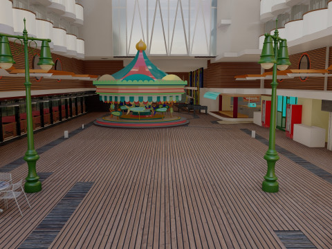 Oasis of the Seas with full interior 3D मॉडल