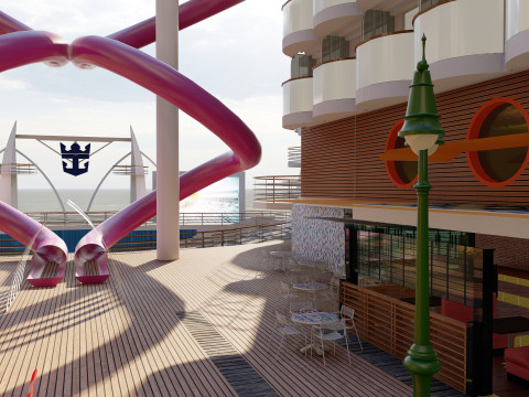 Oasis of the Seas with full interior 3D मॉडल