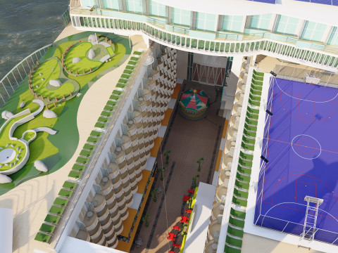 Oasis of the Seas with full interior 3D मॉडल