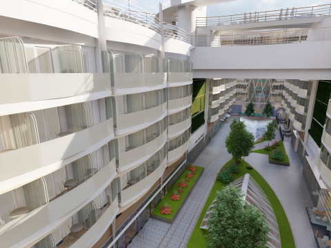 Oasis of the Seas with full interior 3D मॉडल