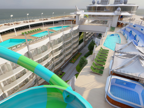 Oasis of the Seas with full interior 3D मॉडल