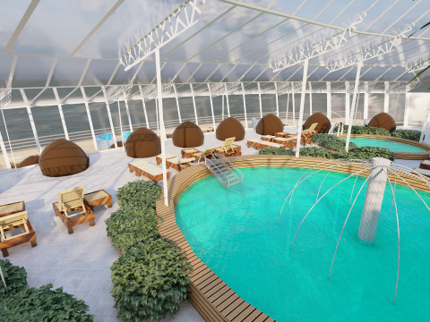 Oasis of the Seas with full interior 3D मॉडल