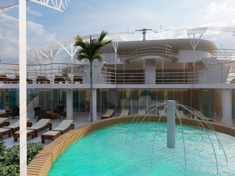 Oasis of the Seas with full interior 3D मॉडल
