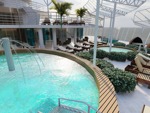 Oasis of the Seas with full interior 3D मॉडल