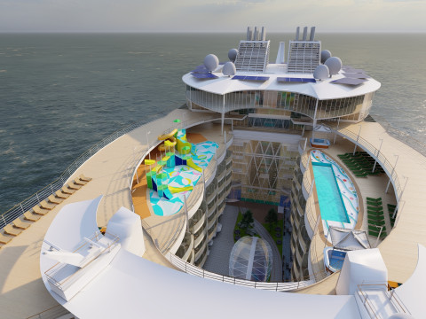Oasis of the Seas with full interior 3D मॉडल