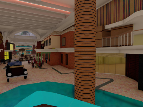 Oasis of the Seas with full interior 3D मॉडल