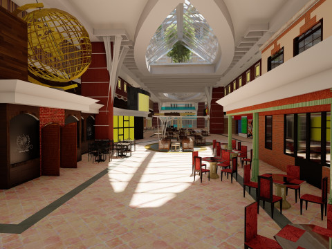 Oasis of the Seas with full interior 3D मॉडल