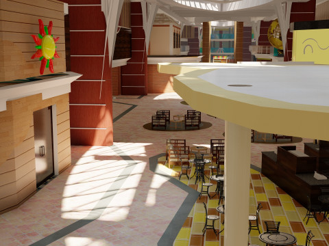 Oasis of the Seas with full interior 3D मॉडल