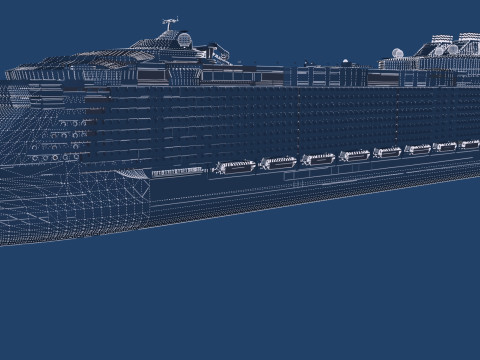 Oasis of the Seas with full interior 3D मॉडल