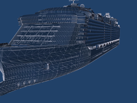 Oasis of the Seas with full interior 3D मॉडल
