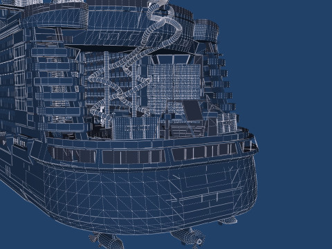 Oasis of the Seas with full interior 3D मॉडल