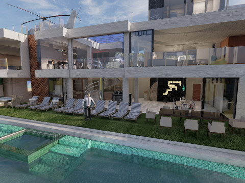 Bel Air mega mansion 3D Model