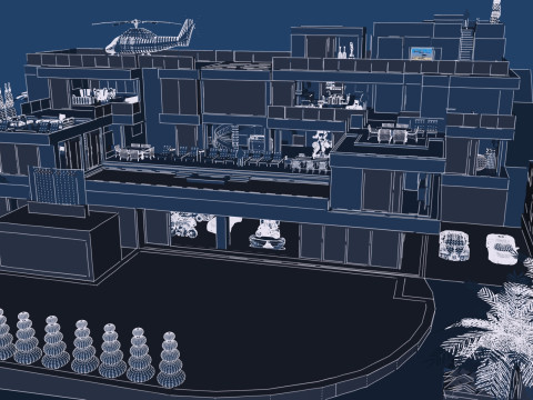 Bel Air mega mansion 3D Model