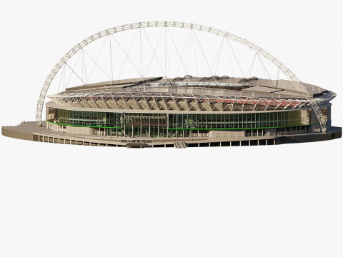 Wembley Stadium with interior 3Dモデル