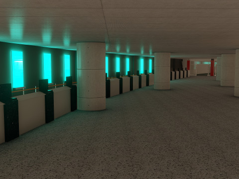 Wembley Stadium with interior 3D Model
