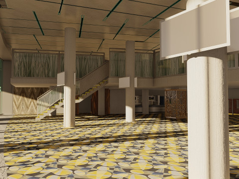 Wembley Stadium with interior 3D Model