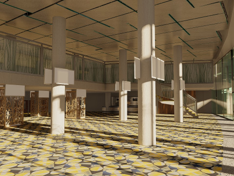 Wembley Stadium with interior 3D Model
