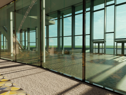 Wembley Stadium with interior 3D Model