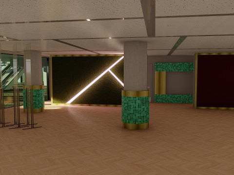 Wembley Stadium with interior 3D Model