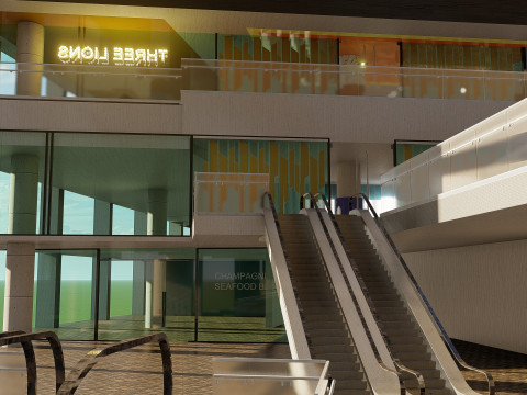 Wembley Stadium with interior 3D Model