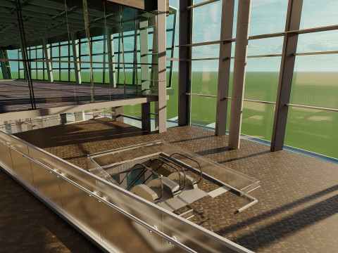 Wembley Stadium with interior 3D Model