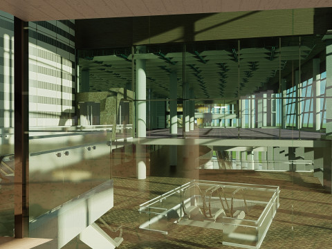 Wembley Stadium with interior 3D Model