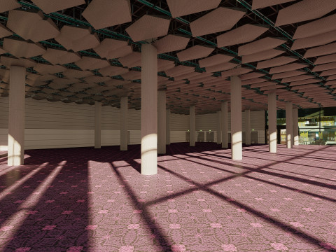 Wembley Stadium with interior 3D Model