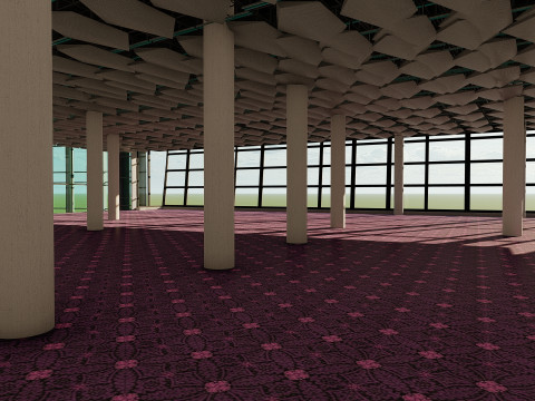 Wembley Stadium with interior 3D Model