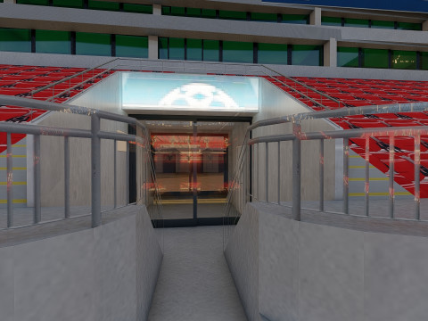 Wembley Stadium with interior 3D Model